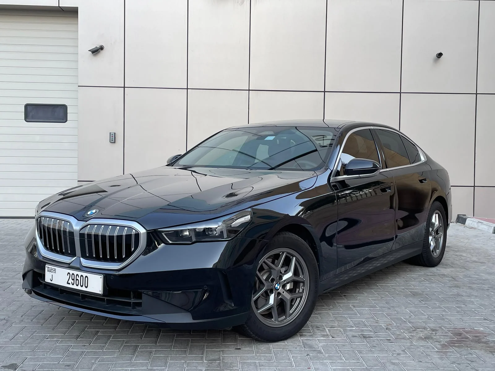 2025 BMW 520 Black luxury car rental in Dubai