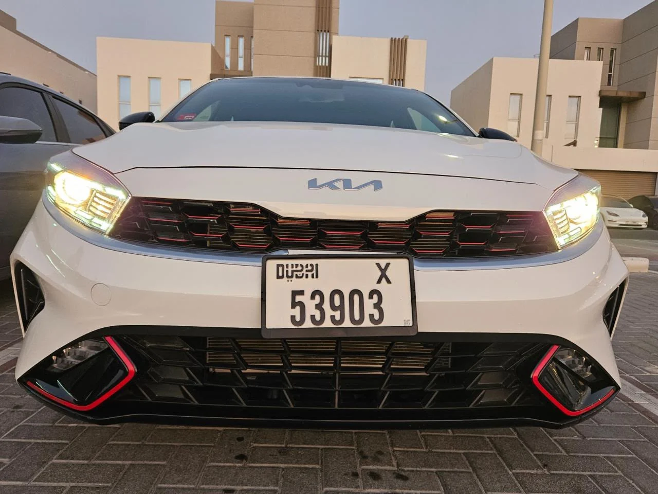 2024 Kia Cerato GT White luxury car rental in Dubai
