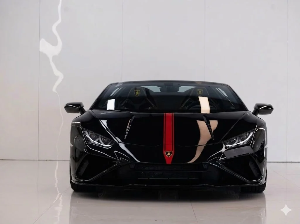 2023 Lamborghini Huracan Evo Spyder Black, view 1