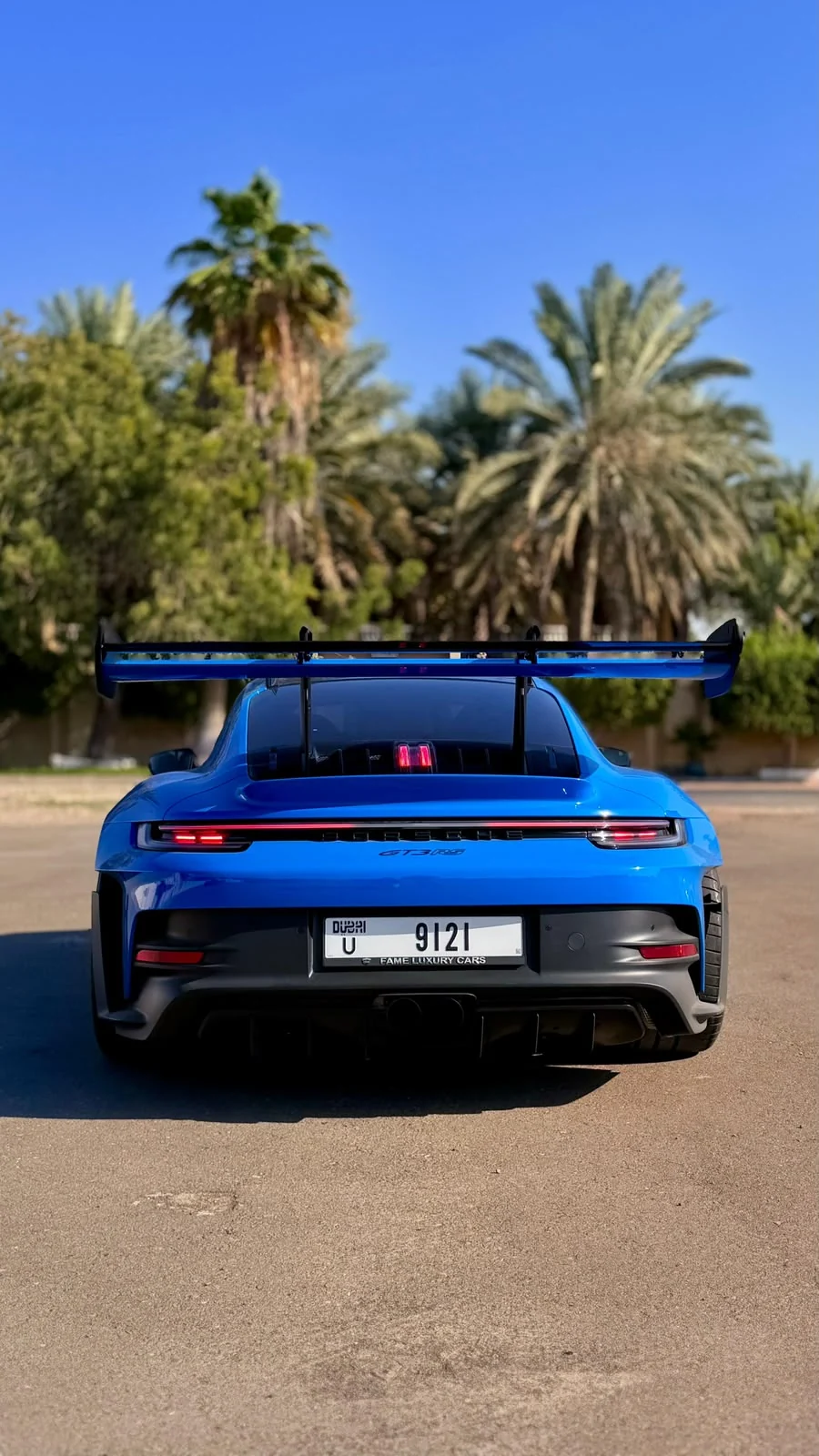 2025 Porsche 911 GT3 RS Blue, view 3