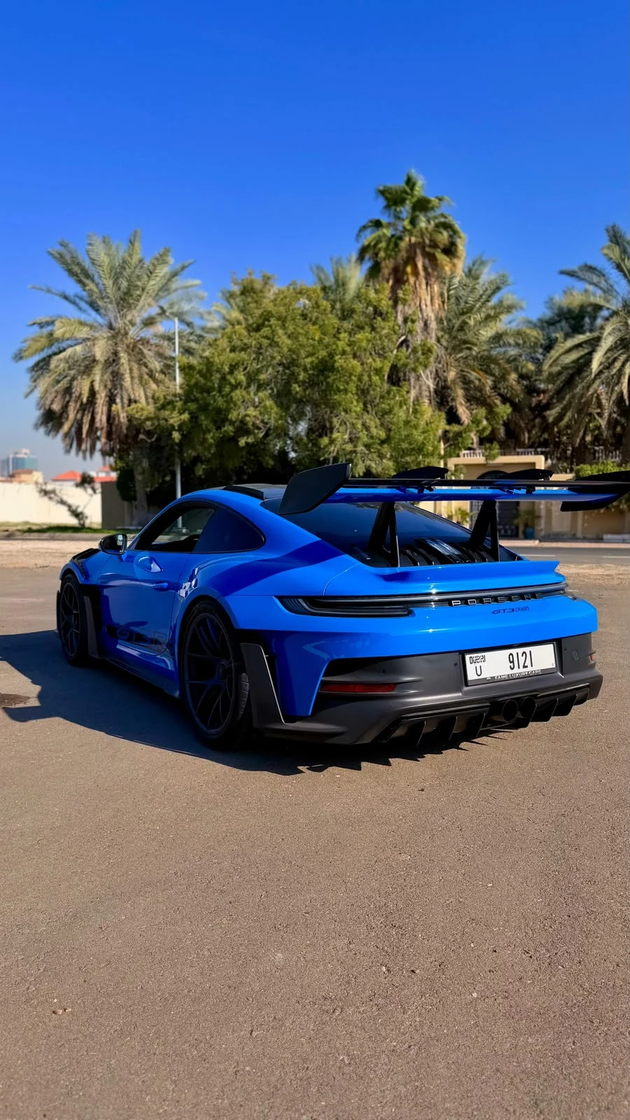 2025 Porsche 911 GT3 RS Blue, view 4