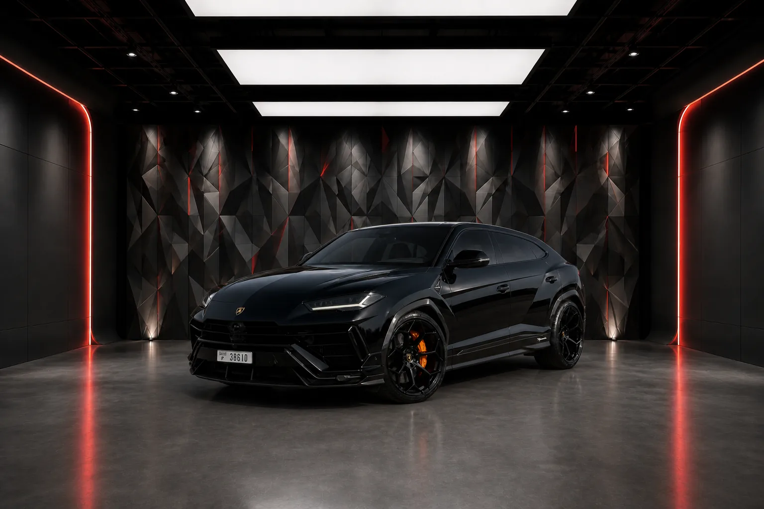 2024 Lamborghini Urus Performante Black luxury car rental in Dubai