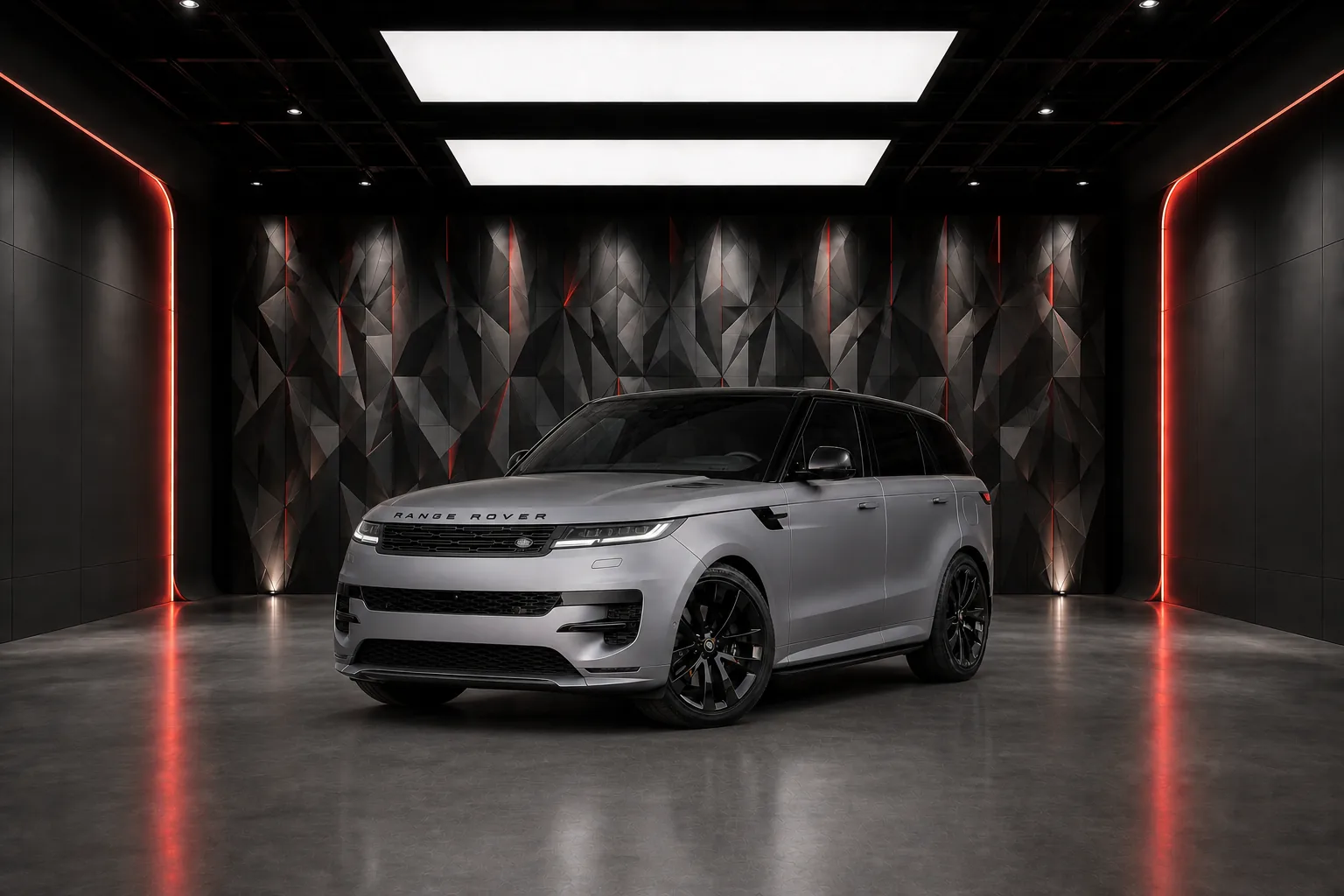 2024 Range Rover Sport Matte Gray luxury car rental in Dubai